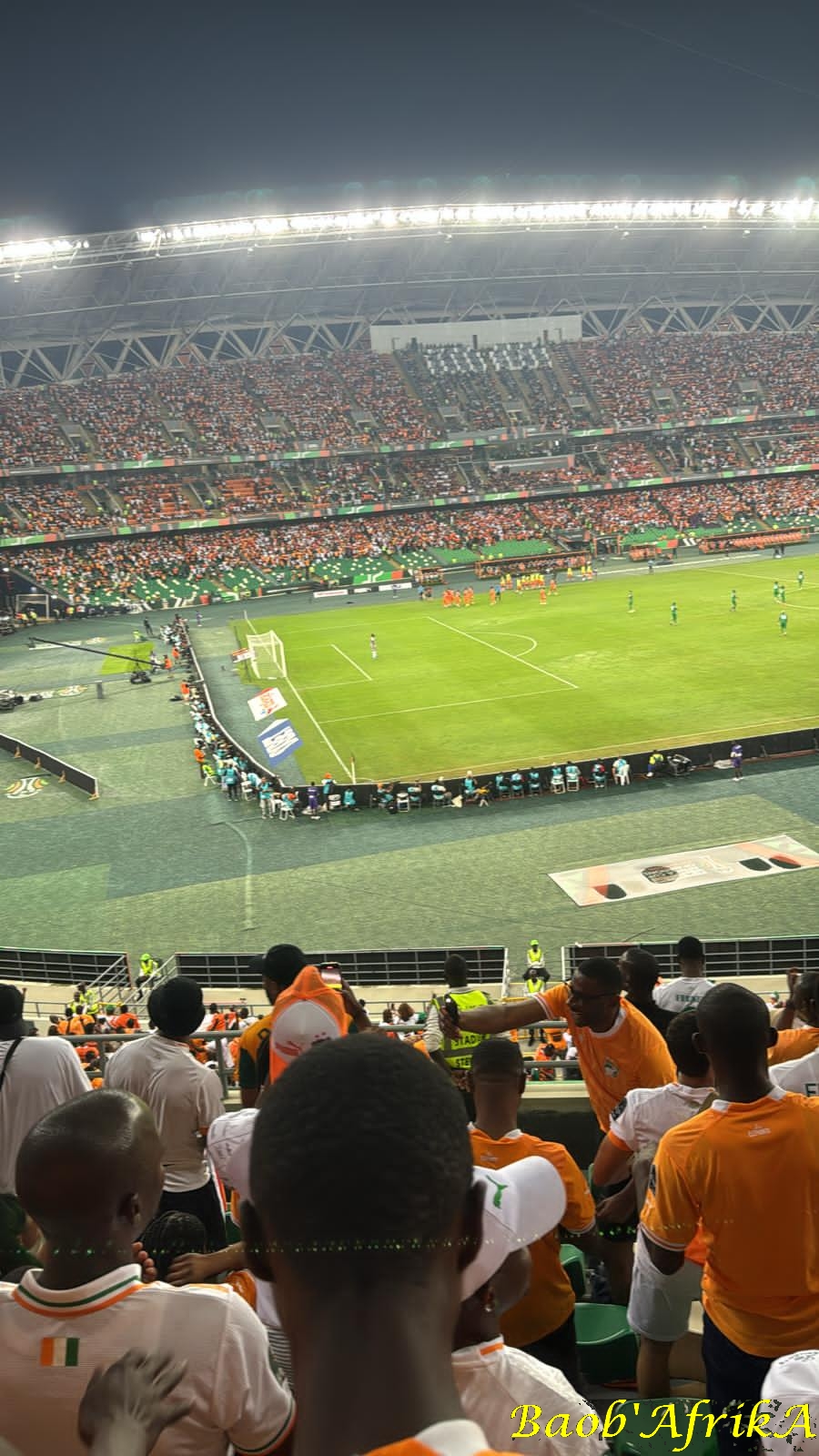 Les supporters de l'équipe ivoirienne
